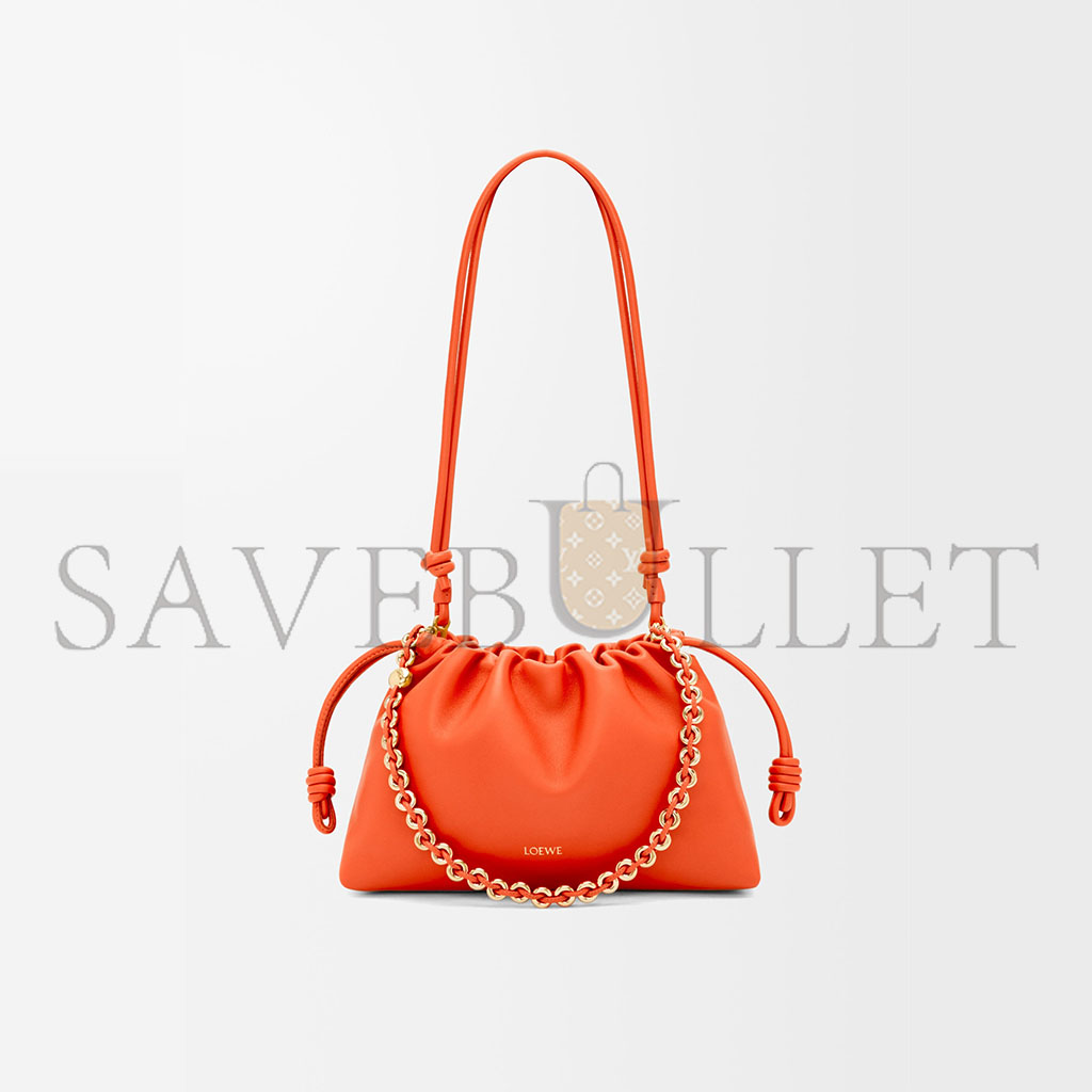 LOEWE MEDIUM FLAMENCO PURSE IN MELLOW NAPPA LAMBSKIN 0011180825 (30*20*10.5cm)